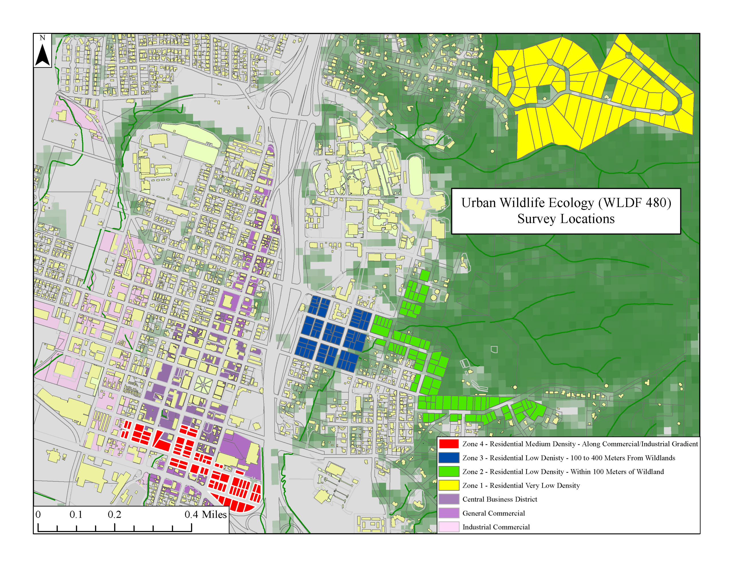 Wildlife Survey Zones by Jerry Dinzes